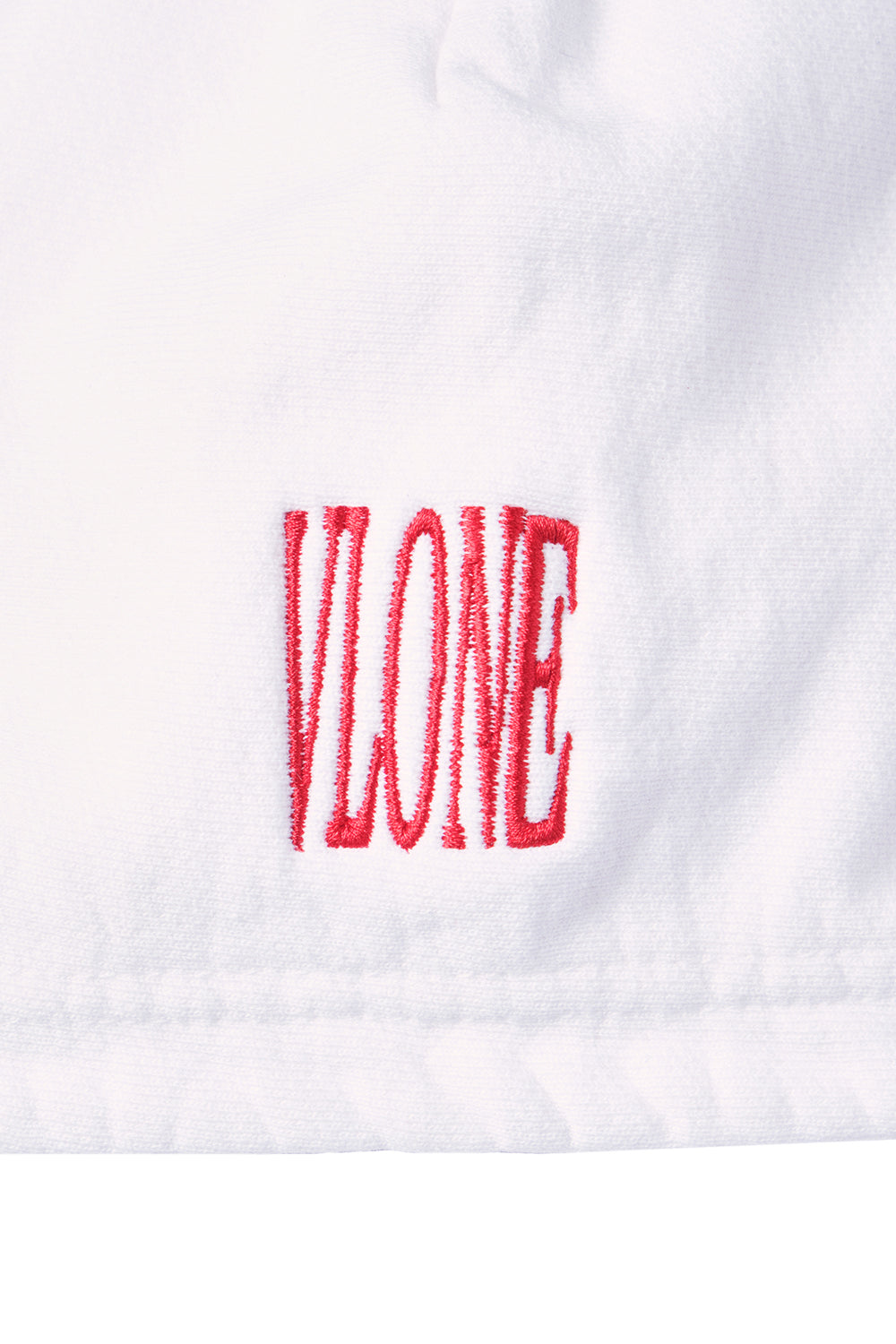 VLONE RED LIPSTICK OG EMBROIDERED HOODIE (white)
