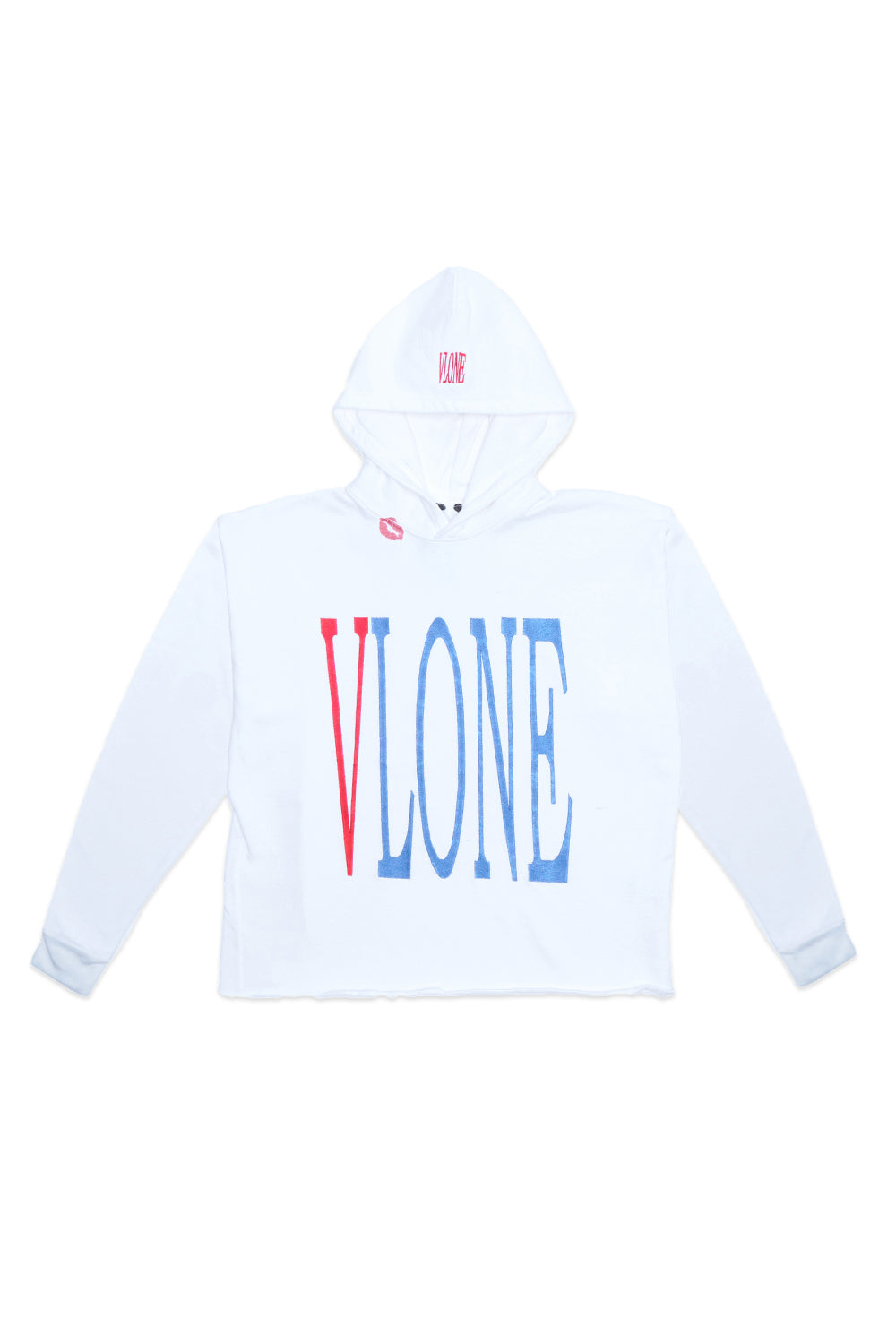 VLONE RED LIPSTICK OG EMBROIDERED HOODIE (white)