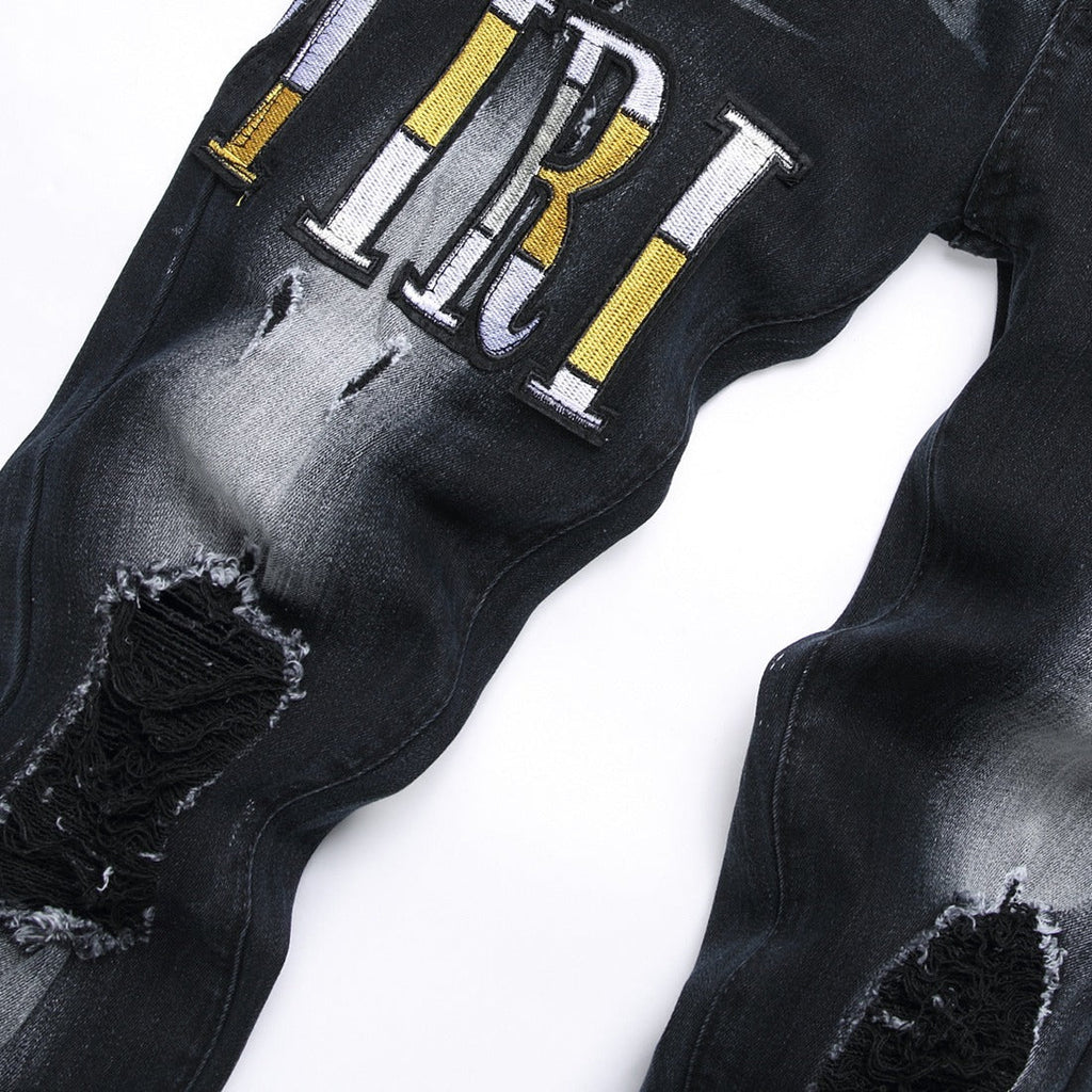 Amiri Jeans Ripped Stretch Jeans