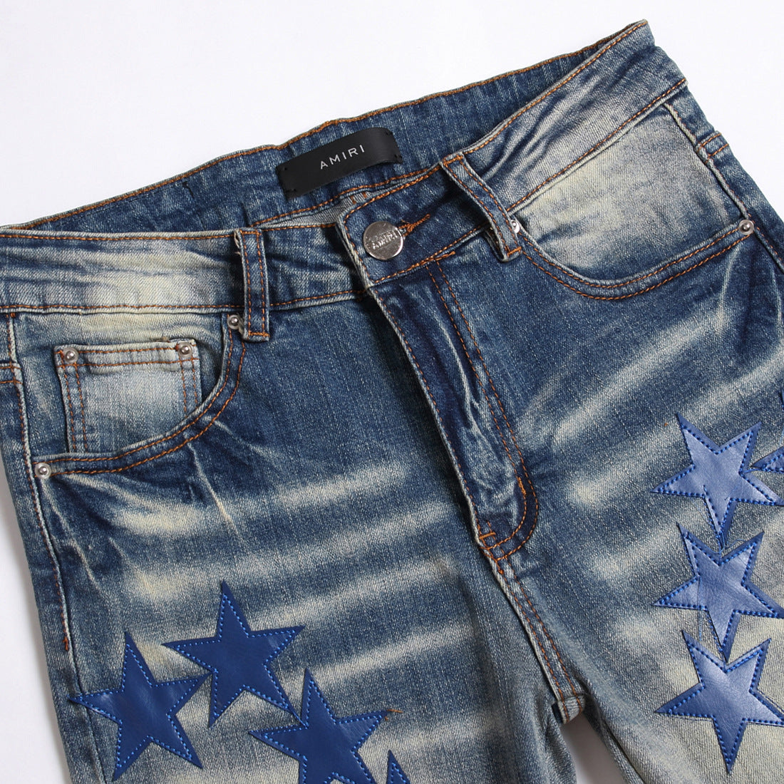 Amiri Jeans Stars Ripped Jeans