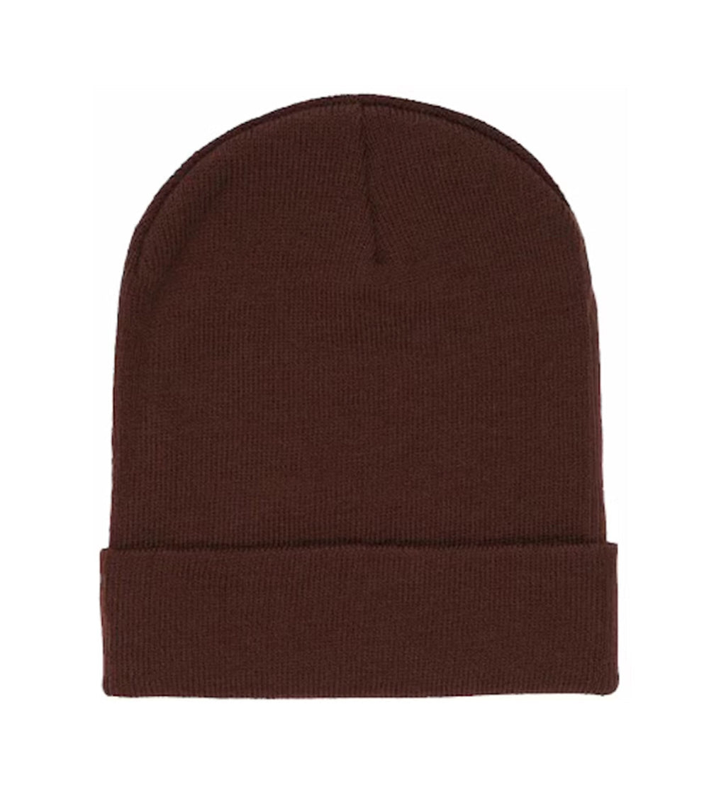 Sp5der Web Rhinestone Beanie Brown