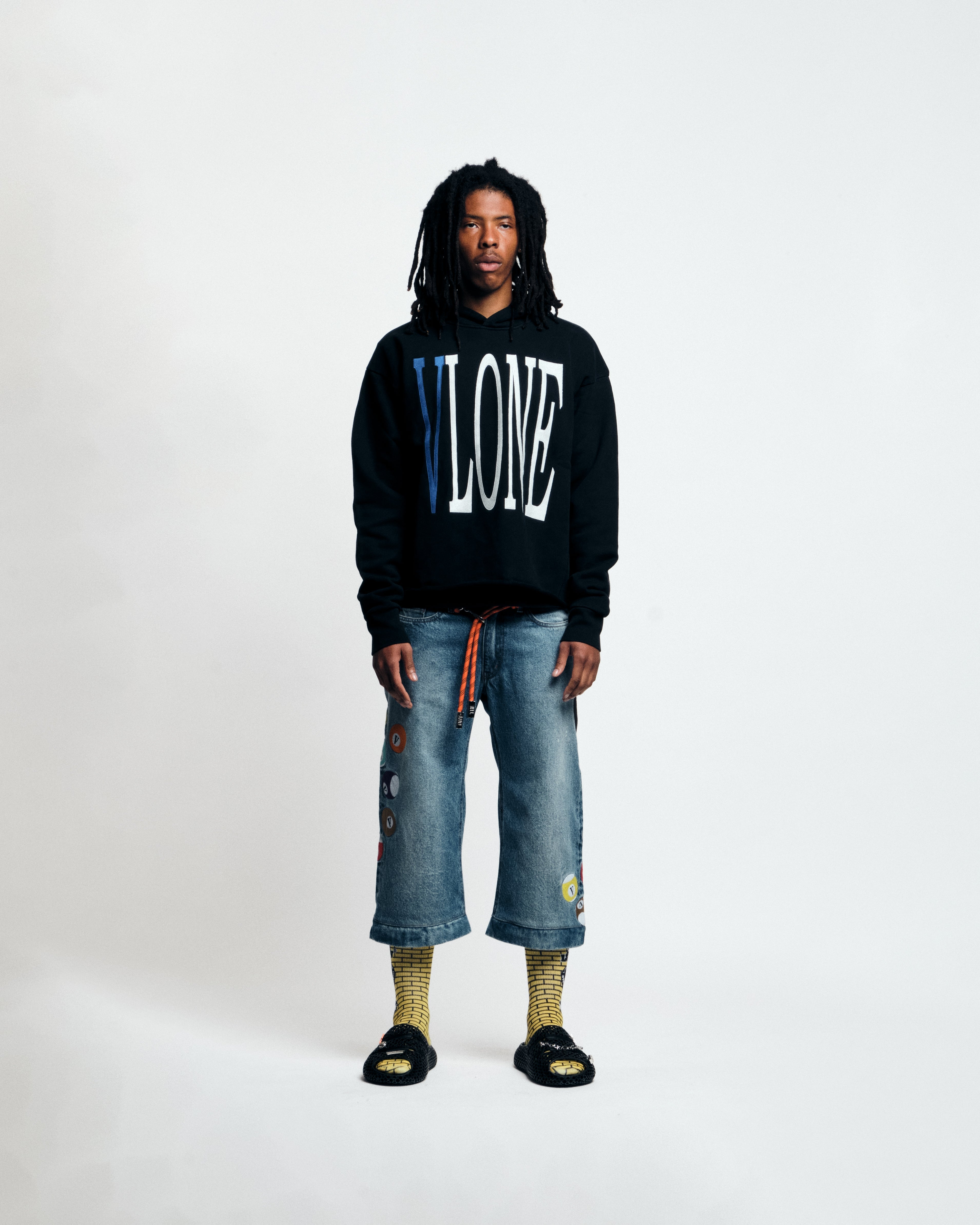 VLONE OG Staple Embroidered Hoodie (Blue/Black)