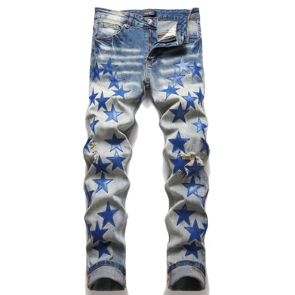 Amiri Jeans Stars Ripped Jeans