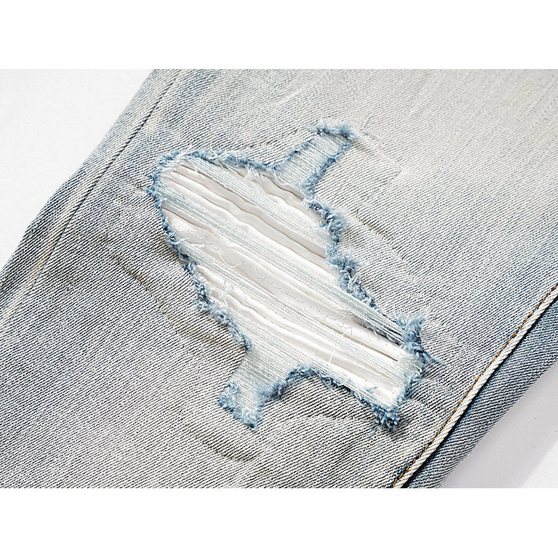 Amiri Jeans Ripped Patch Slim-Fit Stretch Slim-Fit Jeans