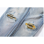 Amiri Jeans Ripped Patch Slim-Fit Stretch Slim-Fit Jeans
